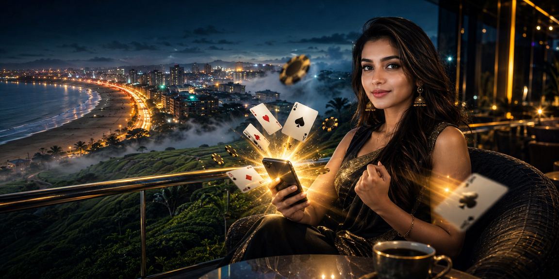 পোকার গেম এর দৃশ্য, খেলোয়াড় কার্ড হাতে নিয়ে